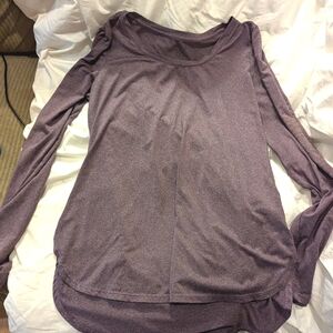 Heather purple under shirt